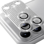 iPhone 17 Pro Max Full Diamond Metal Camera Lens Protector | Silver