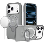 iPhone 17 Pro Max Magnetic Matching Ring Stand Full Rotation Matte Hybrid