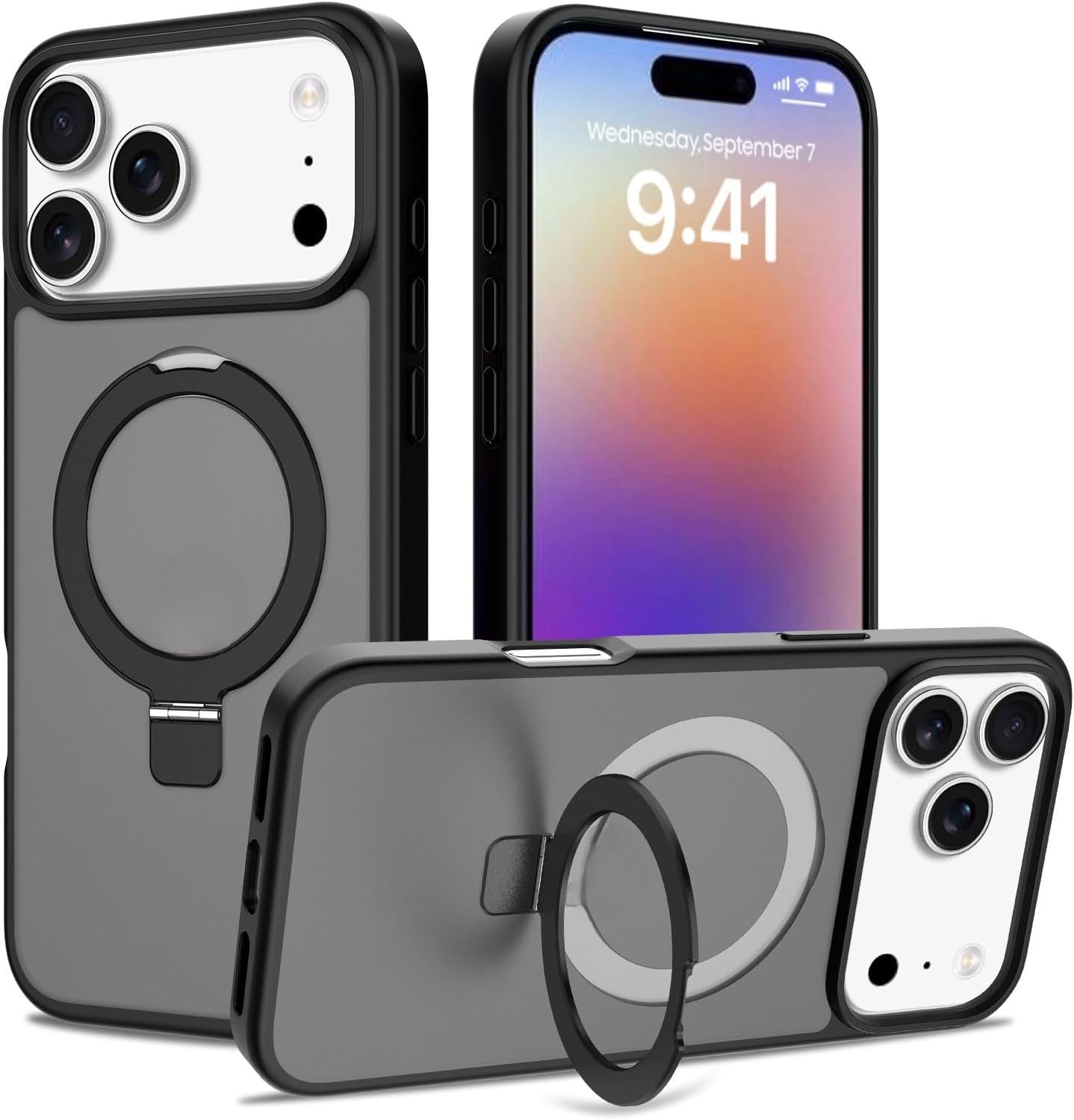iPhone 17 Pro Max Matte 2.5Mm Axis Kickstand Case