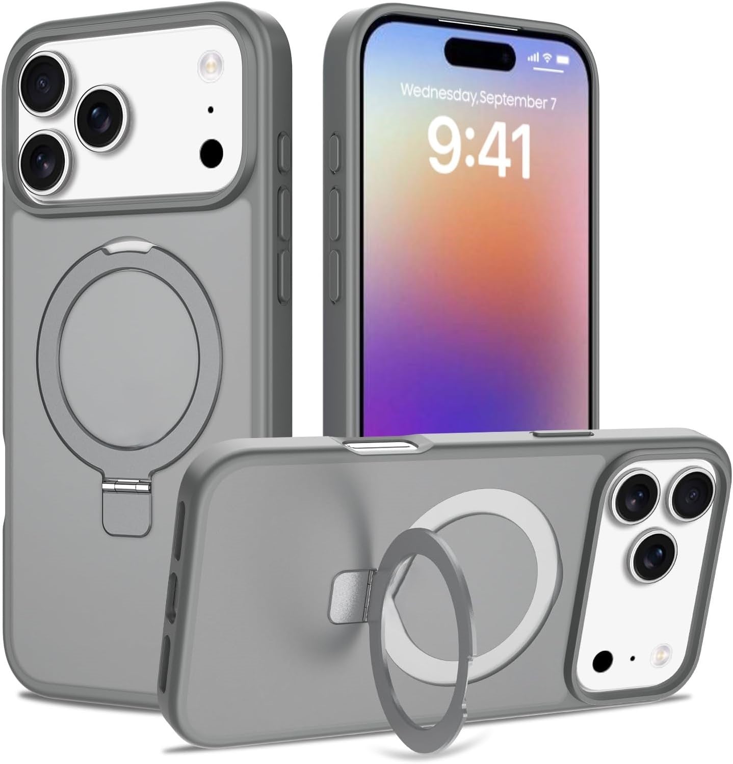 iPhone 17 Pro Max Matte 2.5Mm Axis Kickstand Case