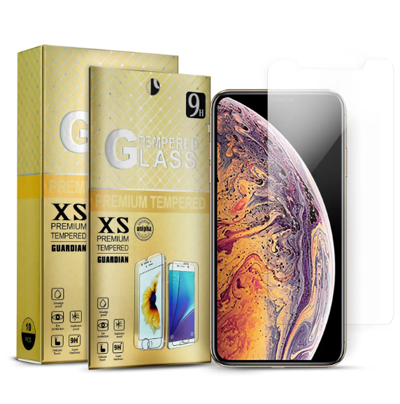 9H GOLD BOX CLEAR TEMPERED GLASS FOR IPHONE 12 PRO MAX