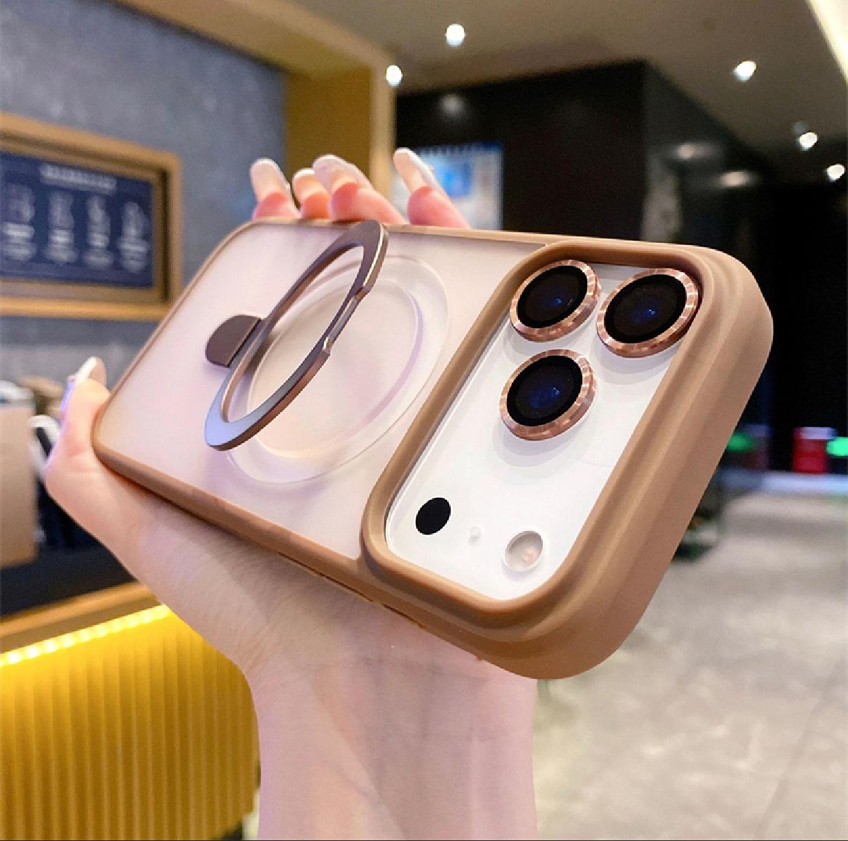 iPhone 17 Pro Max Matte Magnetic Case With Camera Lens Protector